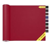 Kunstleder Selbstklebend Rot, 40x160cm Leder Reparatur Set, Leder Patch, Selbstklebend Lederflicken Leather Repair für Sofa, Möbel, Autositze, Jacken, Handtaschen.