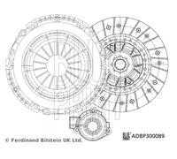 Blue Print Kupplungssatz ADBP300089 SMARTFIT mit synthetischem Fett 241 mm für Alfa Romeo