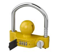 Kupplungsschloss mit Zahlenschloss für 50 mm Kugelkupplung | Diebstahlsicherung für Anhänger & Wohnwagen | Höhenverstellbar, robust & einfach montierbar | Multibros