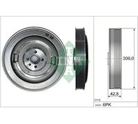 Kurbelwellen-Riemenscheibe mit Schwingungstilger 544 0514 10 INA für AUDI A4 B9
