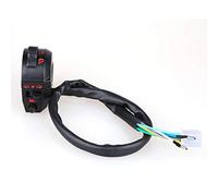 Kuuleyn Motorradhorn Blinker Lichtsteuerung, 7/8in Lenkerschalter (links), Touch-Switch, Drehbar, Schwarz