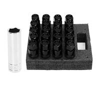 Kuuleyn Radmuttern-Set, Radbolzen, 20 Stück, Radmuttern mit Kappen, M14 x 1,25, Kegelsitz, Stahl, Aluminiumlegierung, für Auto (Schwarz)