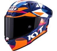 KYT R1R Diamond Helm, blau-orange, Größe XS für Männer