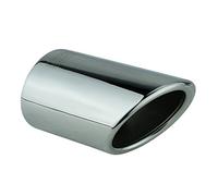 L&P A298 2 Auspuffblenden Auspuffblende Edelstahl spiegel poliert Plug&Play Chrom Endrohrblenden Endrohrblende Auspuff Blende Endrohre