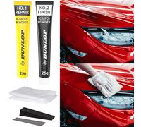 Lack Reparatur Set für Metallic-/Glanzlack - Kratzerentferner Paste mit Zubehör - für Autos, Motorräder, Boote, Wohnwägen - versiegelt & reduziert Rostgefahr