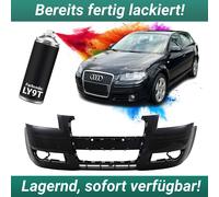 Lackiert LY9T Mythosschwarz-metallic für Audi A3 8P Stoßstange vorne 2005-2008