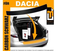 LACKSCHUTZFOLIE LADEKANTENSCHUTZ FÜR DACIA SANDERO I 2008-2012 Carbon Schwarz