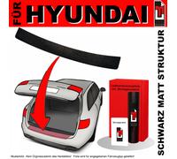 Lackschutzfolie Ladekantenschutz für Hyundai Kona 2017-2020 Schwarz matt