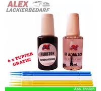 # Lackstift für Opel Z163 Lichtsilber + Klarlack 2x20ml + 6x Tupfer