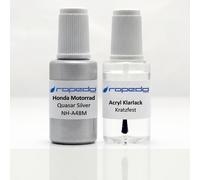 Lackstift Set für HONDA MOTORRAD NH-A48M QUASAR SILVER 20ml + Klarlack 20ml