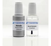 Lackstift Set für Honda NH642M STORM SILVER 20ml + Klarlack 20ml