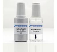 Lackstift Set für Mitsubishi KS SPARKLE SILVER 20ml + Klarlack 20ml