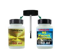 Lackstift Set für Opel Königsblau Farbcode 269 Baujahr 1991-2004 Uni Lack - 2 Lackstifte a 50 ml von Ludwiglacke. 50 ml Basislack und 50 ml Klarlack.