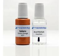 Lackstift Set für Subaru R71 TONICO ORANGE 20ml + Klarlack 20ml