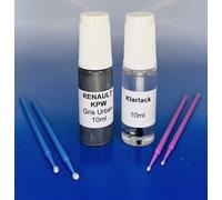 Lackstift-Set RENAULT KPW Gris Urban / Schiefer-Grau , 2 x 10ml + 4 Lacktupfer