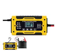 Ladegerät 12v Automotive,Automotive Batterieladeger,Kfz-Ladegerät 12V Smart Batterieladegerät - Batteriehalter Trickle Tragbares Auto-Ladegerät für LKW und Motorrad