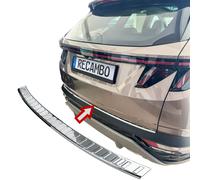 RECAMBO Ladekantenschutz Edelstahl Chrom Look - kompatibel für Hyundai Tucson | Typ NX4 | BJ ab 2020> - V2A Hochglanz poliert