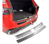 RECAMBO Edelstahl Ladekantenschutz - passend für VW Tiguan III | CT1 | BJ ab 2024> 2-teiliges Set in polierter Chromoptik für Stoßstange innen & außen mit glatter Oberfläche & Klebemontage