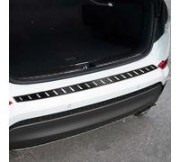 OMAC Ladekantenschutz Stoßstange kompatibel mit Hyundai Tucson 2015-2018 Chrom Kohlefaserfolien