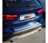 Ladekantenschutz Stoßstangenschutz kompatibel mit BMW X1 E84 2012-2015 Edelstahl Gebürstet