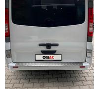 Ladekantenschutz Stoßstangenschutz für Opel Vivaro 2 2001-2014 Aluminium Silber