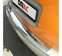 Ladekantenschutz Stoßstangenschutz für Skoda Roomster 2006-2015 Edelstahl Silber