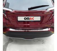 OMAC Ladekantenschutz Stossstangenschutz Heckstossstange kompatibel mit Toyota C-HR 2016-2022 | Auto Innen Zubehör Kofferraum Kratzschutz Selbstklebend Chrom Edelstahl