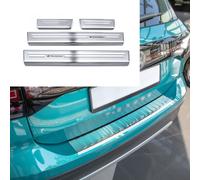 Ladekantenschutz und Einstiegsleisten für VW T-Cross Typ C1 ab Bj. 2018-, Farbe:Silber