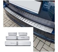 tuning-art L410-XF516-1 Ladekantenschutz und Einstiegsleisten für Skoda Octavia 4 Kombi, Farbe:Silber