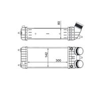 Ladeluftkühler MAHLE CI 418 000S für Citroën Ds3