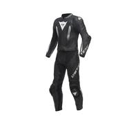 Dainese Laguna Seca 5 2-Teiler S/T Motorrad Lederkombi, schwarz-weiss, Größe 28 für Männer