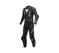 Dainese Laguna Seca 5 2-Teiler S/T Motorrad Lederkombi, schwarz-weiss, Größe 28 für Männer