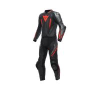 Laguna Seca zweiteiliger Lederkombi Herren (Schwarz/Anthrazit/Rot), 52