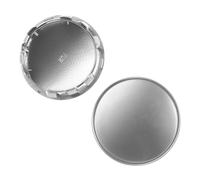 LALADEFIEE 2 Stück Radnabenkappen 59mm Auto Radnabenabdeckungen Silber Passgenau Felgennabenkappen Für Pkw Reifen Wechsel Und Reparatur