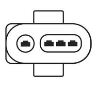 Bosch 0258003548 - Lambdasonde mit fahrzeugspezifischem Stecker