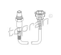 Lambdasonde Planarsonde 207 878 TOPRAN für OPEL MERIVA A Großraumlimousine