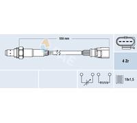 Lambdasonde Sensor Abgassteuerung FAE 77439 für SKODA SEAT VW AUDI PLUS GOLF A3