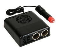 Lampa Stromwandler 24V auf 12V 8A 2 Ausgänge Schwarz Vorne Mit Schalter