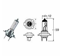 Lampe OSRAM 12V 55W H7 BMW 1200 R Rt 2013-2017