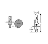 Lampe OSRAM H1 55W P14,5 C.Blue Intense Für Ducati 1100 Monster 2009-2011