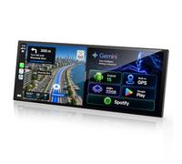 LAMTTO AI CarPlay Display 11 Zoll mit Android 15, Google Play & Gemini AI | Wireless CarPlay & Android Auto mit 8-Core-Prozessor, 1920x720 60FPS Touchscreen, Airplay, GPS, Rückfahrkamera, OTA, FM, AUX