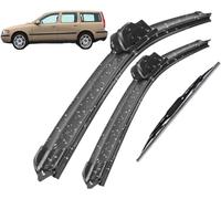 LANAZU Scheibenwischer Front für Volvo V70 XC70 2000-2003, Flüsterleise Wischerblätter Set Vorne Wischblattausführung Einfache Montage