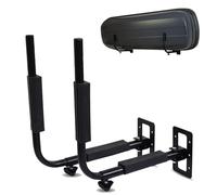 LANCO Automotive Dachbox Wand-Halterung [Für Dachboxen bis 52cm Höhe, 40kg Traglast, Abstand stufenlos einstellbar, Platzsparend Dank schwenkbarer Arme, Inkl. Dübel/Schrauben zur Befestigung]