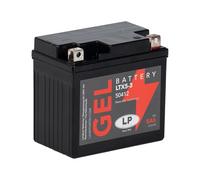 LANDPORT Batterie 12V 4Ah LTX5-3 Gel kompatibel für Adly ATV Silver Fox, AJP PR3 125 Enduro, Aprilia SR50 R-Factory, Baotian BT49QT