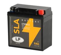 LANDPORT Batterie LTX9A-3 12V 9Ah, 135x75x138mm kompatibel für Derbi Boulevard, Hercules Ultra 80, Honda VFR, Kawasaki EL 250, Yamaha Majesty, X-Max