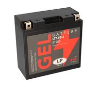 GEL Batterie YT14B-4 AGM Motorradbatterie 12V Batterie 51201 51422 YT14B-BS 14Ah