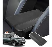 LANGBEAN Armlehnenabdeckung für Dacia Duster 3 2024 2025 2026, Mittelarmlehne Abdeckung aus PU-Leder, Duster III Armlehnenschutzhülle Mittelkonsole Zubehör zur Erhöhung der Armlehne, Schwarz
