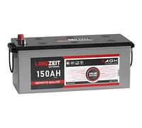 LANGZEIT AGM Batterie 150Ah 12V Solarbatterie Wohnmobil Batterie Bootsbatterie Mover Deep Cycle AGM zyklenfest wartungsfrei ersetzt 140Ah 130Ah