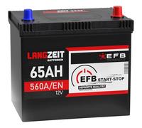 LANGZEIT ASIA EFB Batterie 65Ah 12V Autobatterie Starterbatterie Start Stop