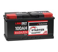 LANGZEIT Autobatterie 100AH 12V Batterie 30% mehr Startleistung ersetzt 88Ah 90Ah 92Ah 95Ah 100Ah